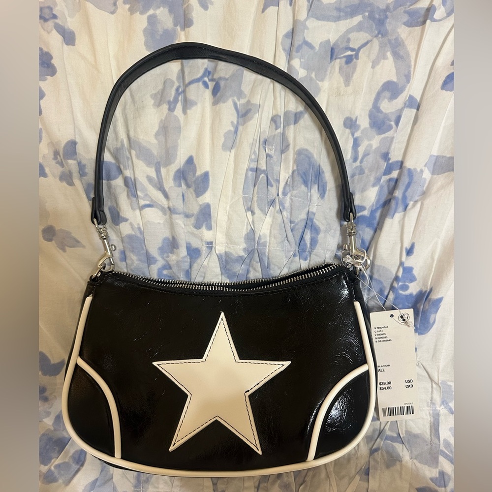 NWT Urban Outfitters Black and White Star Shoulder Bag
